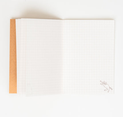 MIDORI A6 Notebook Cat Flyer - ZenPop Japan Stationery Store