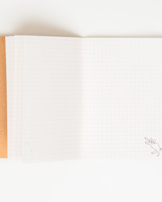 MIDORI A6 Notebook Cat Flyer - ZenPop Japan Stationery Store