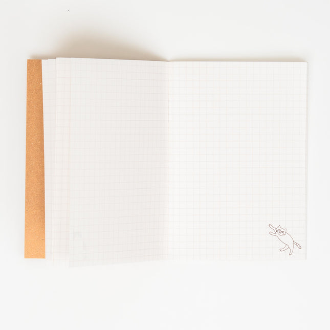 MIDORI A6 Notebook Cat Flyer - ZenPop Japan Stationery Store