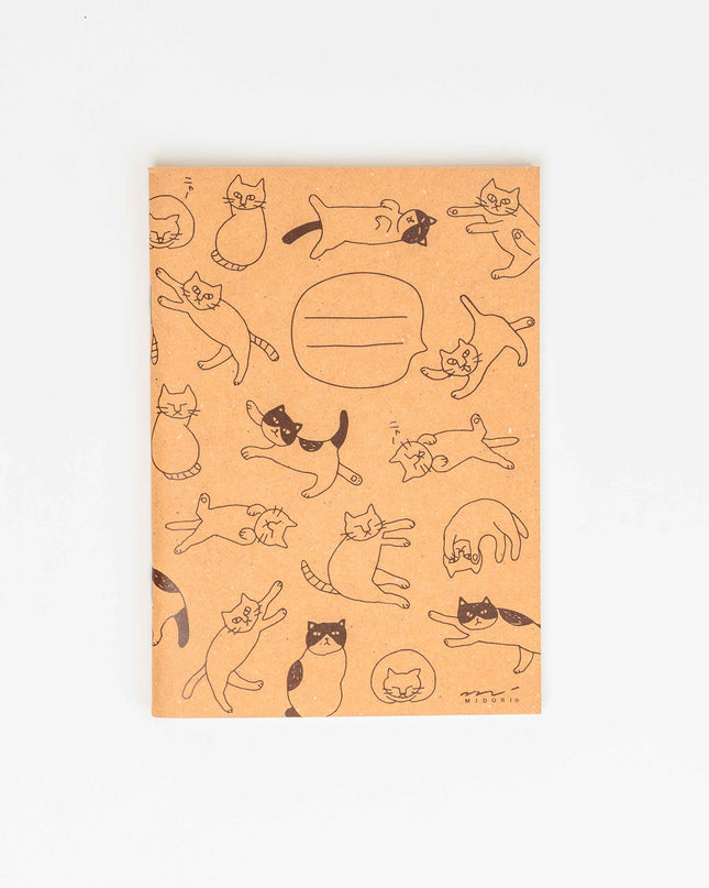 MIDORI A6 Notebook Cat Flyer - ZenPop Japan Stationery Store