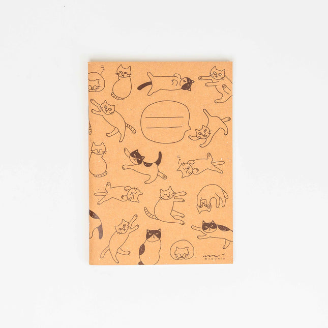 MIDORI A6 Notebook Cat Flyer - ZenPop Japan Stationery Store