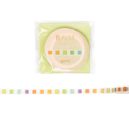 BGM Foil Masking Tape 5mm colorful checked