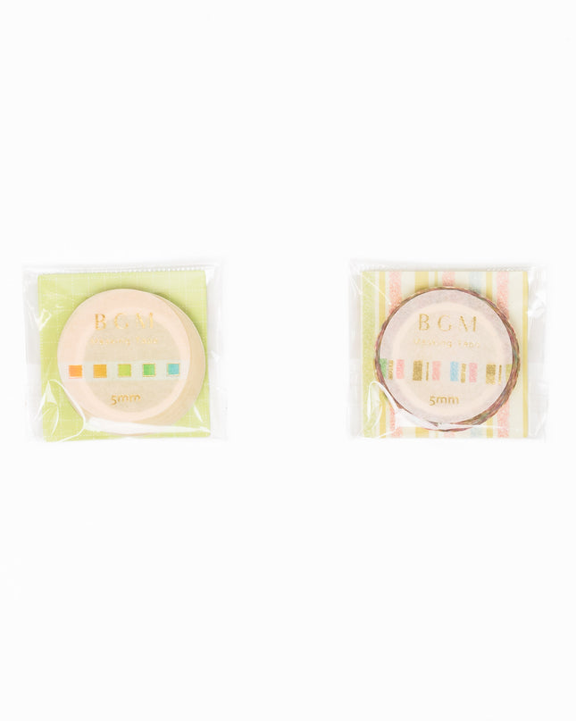 BGM Foil Stamping Masking Tape 5mm - ZenPop Japan Stationery Store