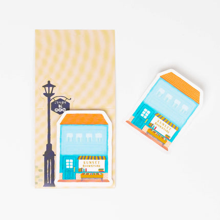 MINDWAVE Kotorimachi Shopping Street Standing Memo - ZenPop Japan Stationery Store