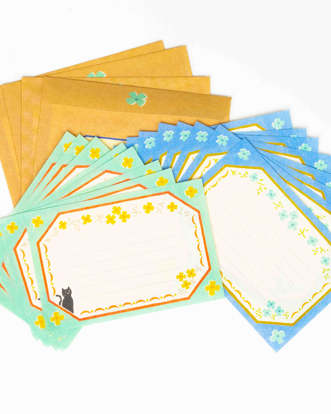FURUKAWASHIKO Retro Diary Black Cat and Flowers - ZenPop Japan Stationery Store