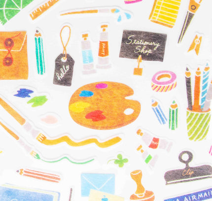 MIDORI Sticker Marche Stationery Pattern - ZenPop Japan Stationery Store
