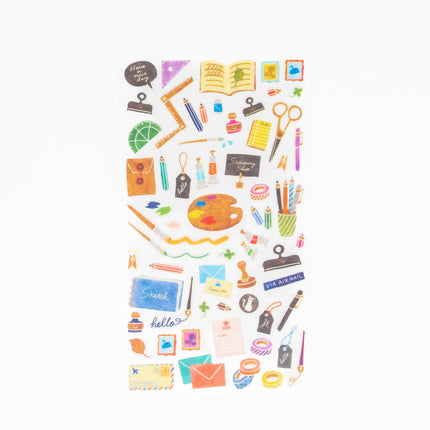MIDORI Sticker Marche Stationery Pattern - ZenPop Japan Stationery Store