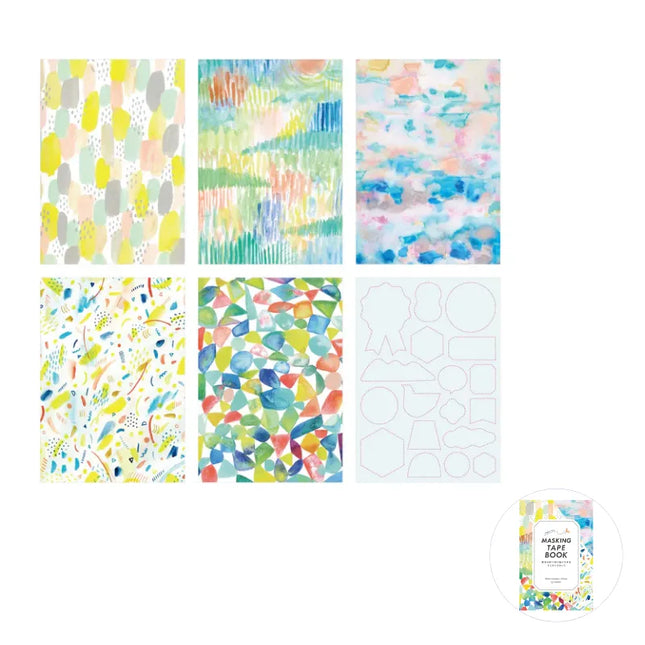 KING JIM Masking Tape Book - Postcard Size Painting Tools