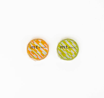 MT Block Stripes Washi Adhesive Tape - ZenPop Japan Stationery Store
