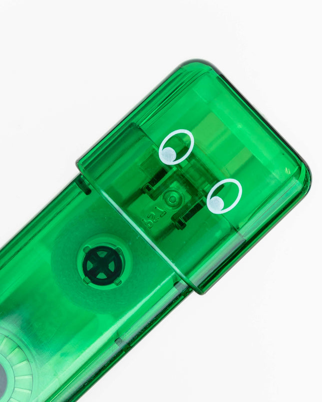 NICHIBAN tenori Ichioshi Adhesive Tape green close up on cute cap