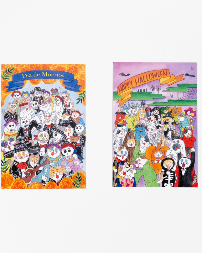 PAPIER PLATZ Halloween Postcard