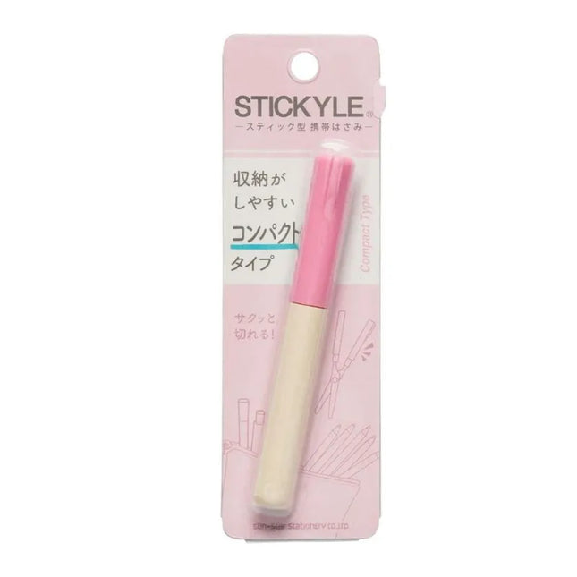 SUNSTAR Stickyle Portable Scissors Compact Type Pink X Ivory