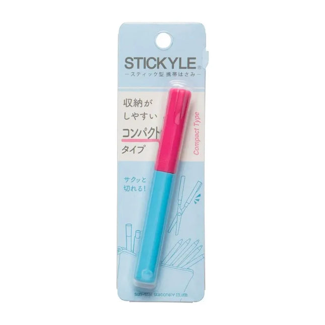 SUNSTAR Stickyle Portable Scissors Compact Type Vivid Pink X Blue