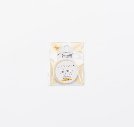 WORLD CRAFT Kirakira Masking Tape 5mm Heart Pattern