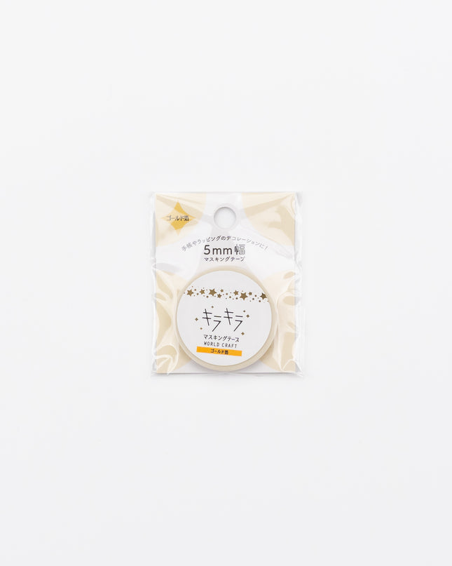 WORLD CRAFT Kirakira Masking Tape 5mm Heart Pattern