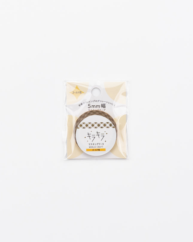 WORLD CRAFT Kirakira Masking Tape 5mm Heart Pattern