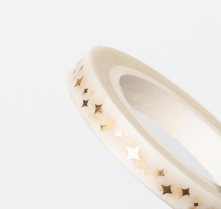 WORLD CRAFT Kirakira Masking Tape 5mm Heart Pattern