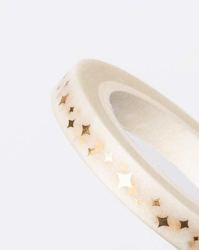 WORLD CRAFT Kirakira Masking Tape 5mm Heart Pattern