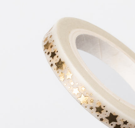 WORLD CRAFT Kirakira Masking Tape 5mm Heart Pattern