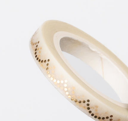 WORLD CRAFT Kirakira Masking Tape 5mm Heart Pattern