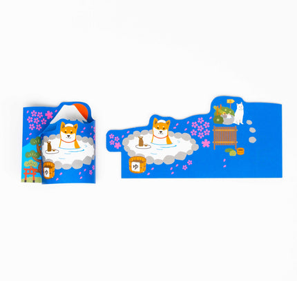 ACTIVE CORPORATION Shiba Inu Roll up Memo - ZenPop Japan Stationery Store