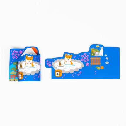 ACTIVE CORPORATION Shiba Inu Roll up Memo - ZenPop Japan Stationery Store