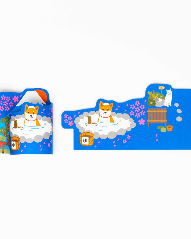 ACTIVE CORPORATION Shiba Inu Roll up Memo - ZenPop Japan Stationery Store