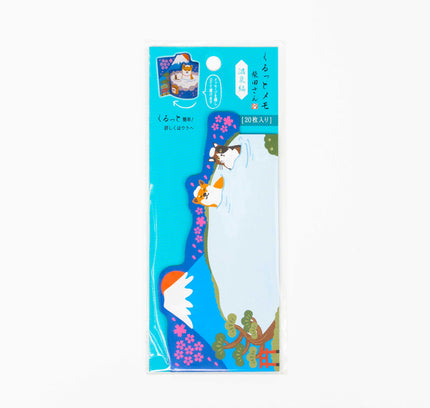 ACTIVE CORPORATION Shiba Inu Roll up Memo - ZenPop Japan Stationery Store