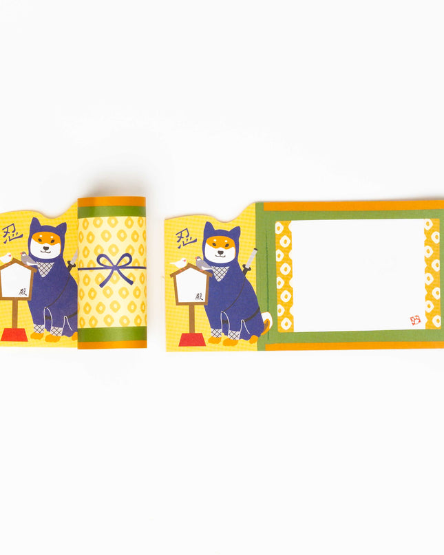 ACTIVE CORPORATION Shiba Inu Roll up Memo - ZenPop Japan Stationery Store