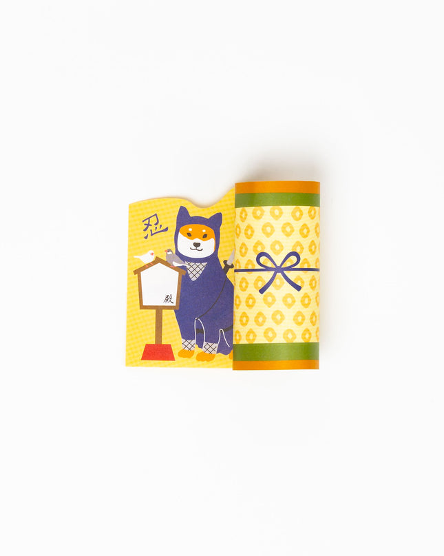 ACTIVE CORPORATION Shiba Inu Roll up Memo - ZenPop Japan Stationery Store