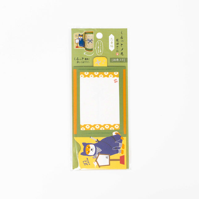 ACTIVE CORPORATION Shiba Inu Roll up Memo - ZenPop Japan Stationery Store