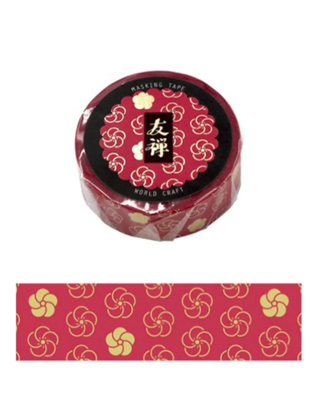 WORLD CRAFT Masking Tape 15mm - Yuzen