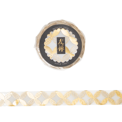 WORLD CRAFT Masking Tape 15mm - Yuzen Shippo