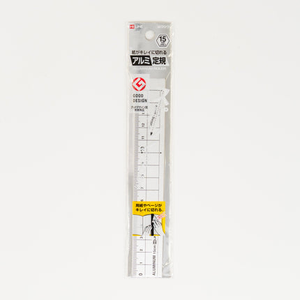 KUTSUWA Aluminium Ruler 15cm - ZenPop Japan Stationery Store