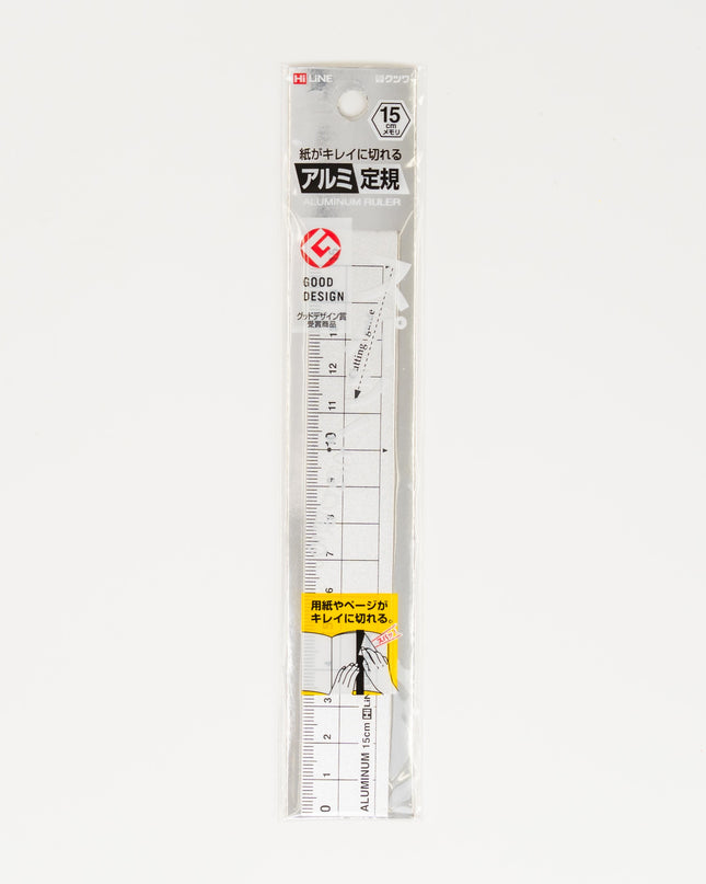 KUTSUWA Aluminium Ruler 15cm - ZenPop Japan Stationery Store