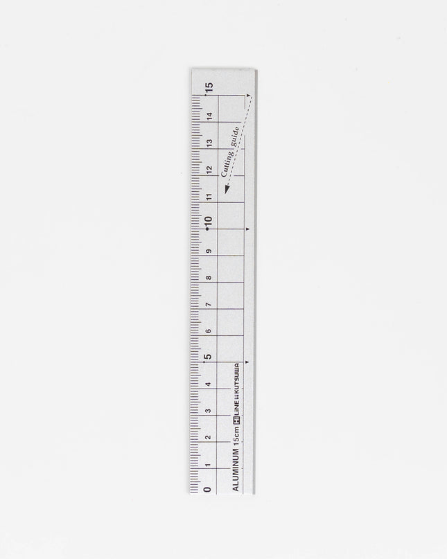 KUTSUWA Aluminium Ruler 15cm - ZenPop Japan Stationery Store