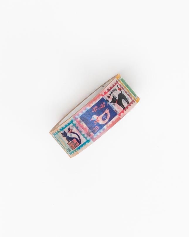 FURUKAWASHIKO Masking Tape Retro Diary Nostalgic Stamp Pattern - ZenPop Japan Stationery Store