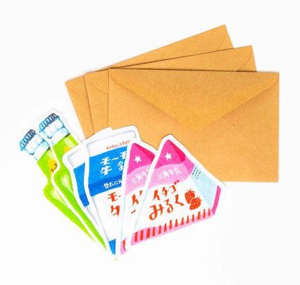 FURUKAWASHIKO Retro Diary Die Cut Letter Set - ZenPop Japan Stationery Store