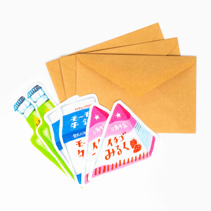 FURUKAWASHIKO Retro Diary Die Cut Letter Set - ZenPop Japan Stationery Store