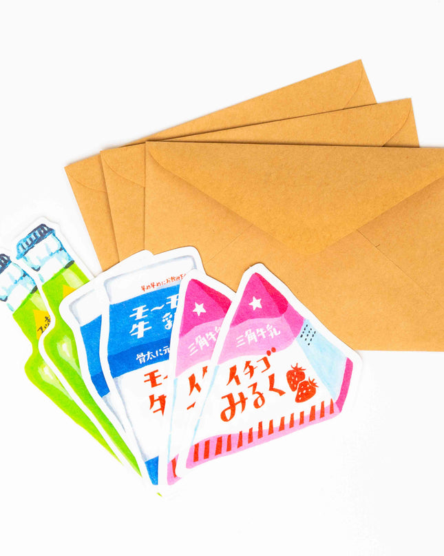 FURUKAWASHIKO Retro Diary Die Cut Letter Set - ZenPop Japan Stationery Store