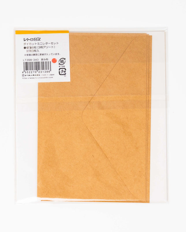 FURUKAWASHIKO Retro Diary Die Cut Letter Set - ZenPop Japan Stationery Store