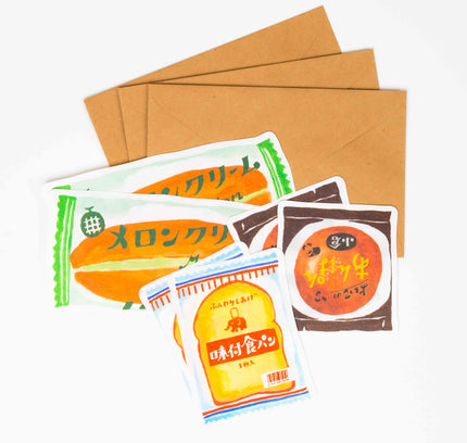 FURUKAWASHIKO Retro Diary Die Cut Letter Set - ZenPop Japan Stationery Store
