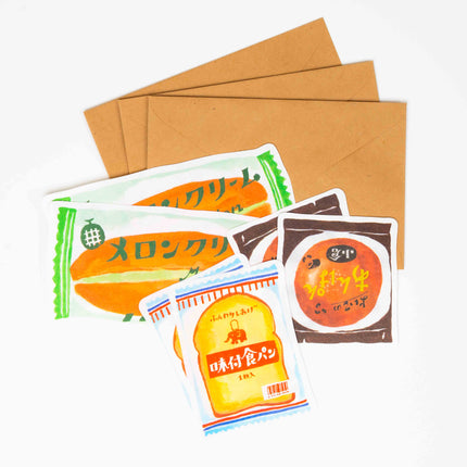 FURUKAWASHIKO Retro Diary Die Cut Letter Set - ZenPop Japan Stationery Store