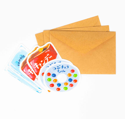 FURUKAWASHIKO Retro Diary Die Cut Letter Set - ZenPop Japan Stationery Store