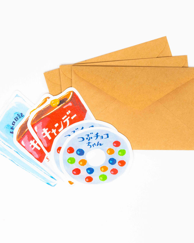 FURUKAWASHIKO Retro Diary Die Cut Letter Set - ZenPop Japan Stationery Store