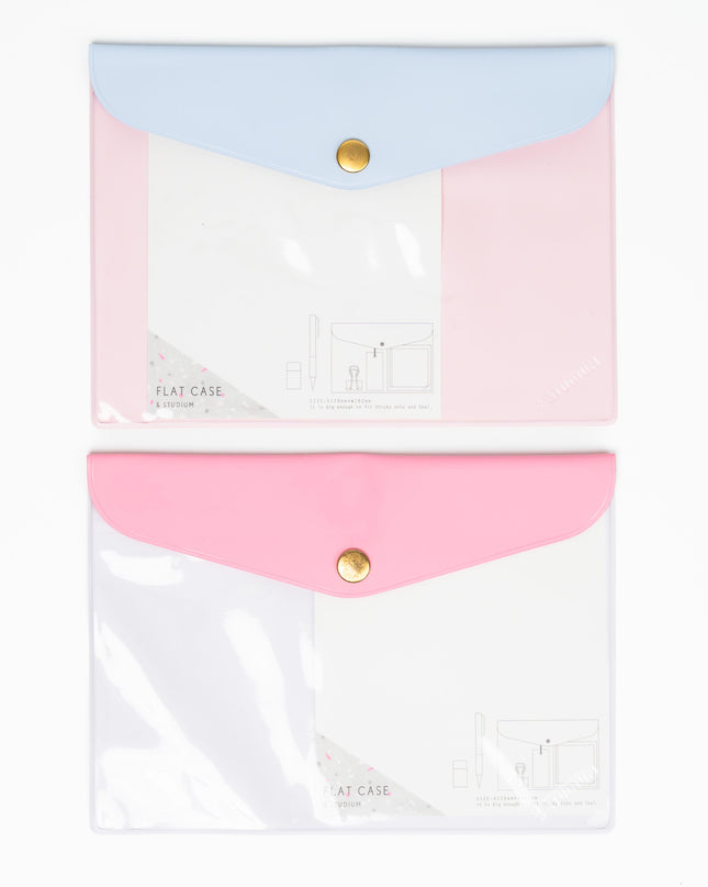 IROHA &STUDIUM Flat Caseu Pocket Folder A6 - ZenPop Japan Stationery Store