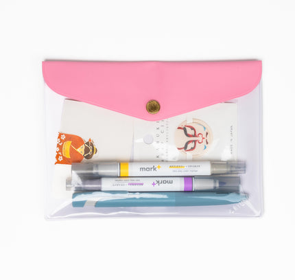 IROHA ＆STUDIUM Flat Caseu Pocket Folder A6 - ZenPop Japan Stationery Store
