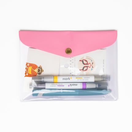 IROHA ＆STUDIUM Flat Caseu Pocket Folder A6 - ZenPop Japan Stationery Store