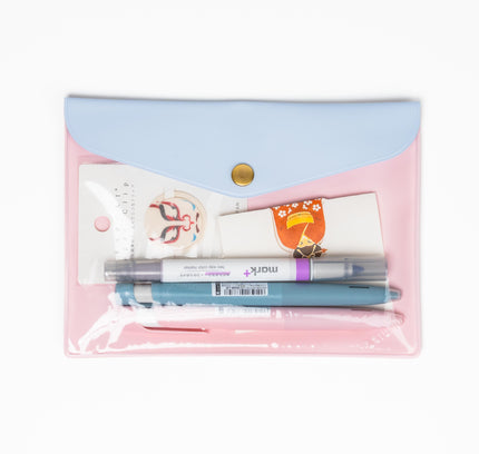 IROHA ＆STUDIUM Flat Caseu Pocket Folder A6 - ZenPop Japan Stationery Store