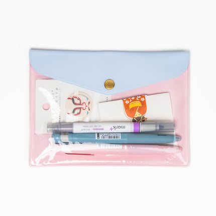 IROHA ＆STUDIUM Flat Caseu Pocket Folder A6 - ZenPop Japan Stationery Store